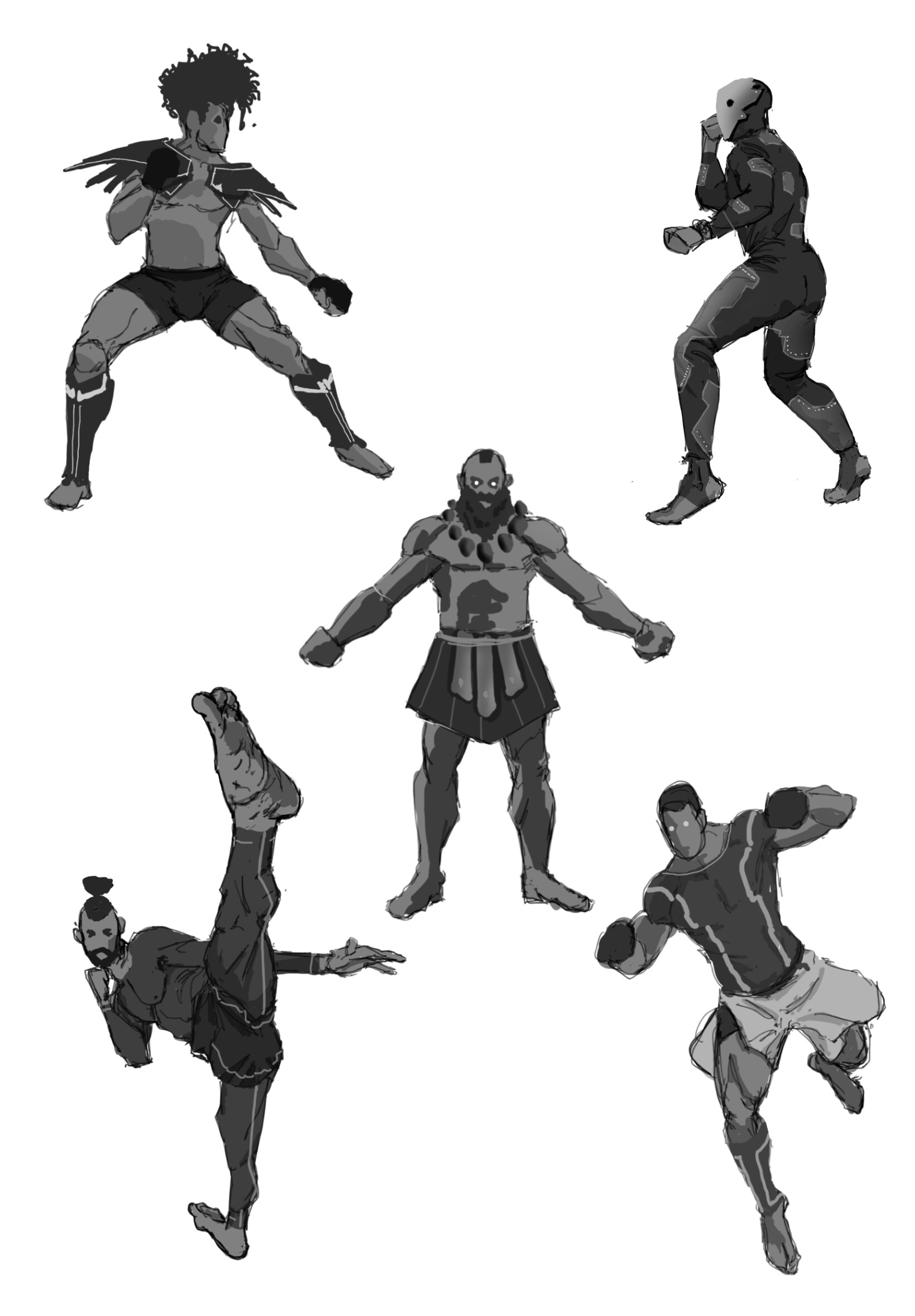 Variations de combattants